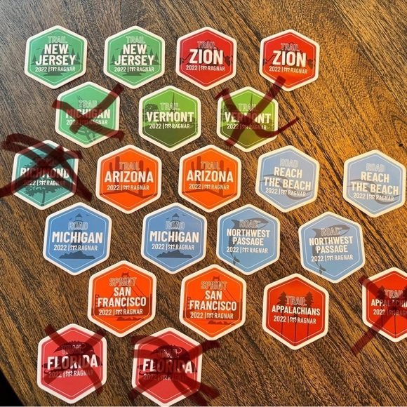 Ragnar Trail & Road Adventure Sticker Set - Multicolor - Picture 1 of 5